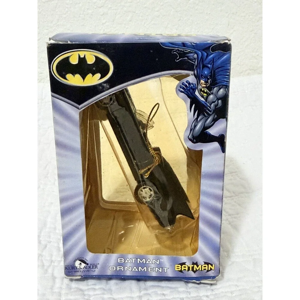 Vintage Kurt S. Adler Holiday Batman Dc Comics Batmobile Ornament